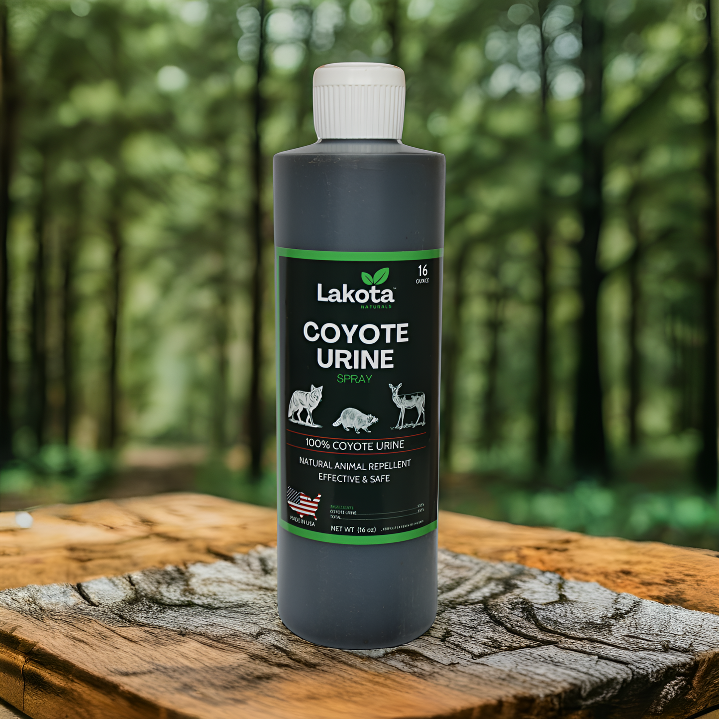 100% PURE COYOTE URINE ANIMAL REPELLENT - 16 OZ