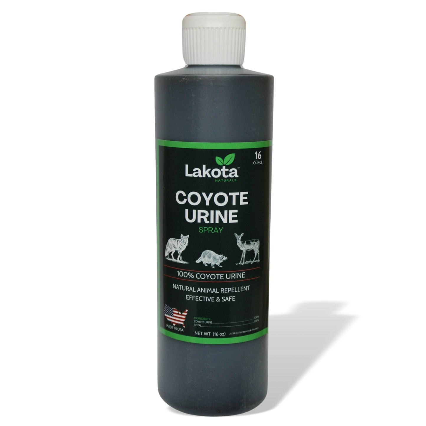 100% PURE COYOTE URINE ANIMAL REPELLENT - 16 OZ