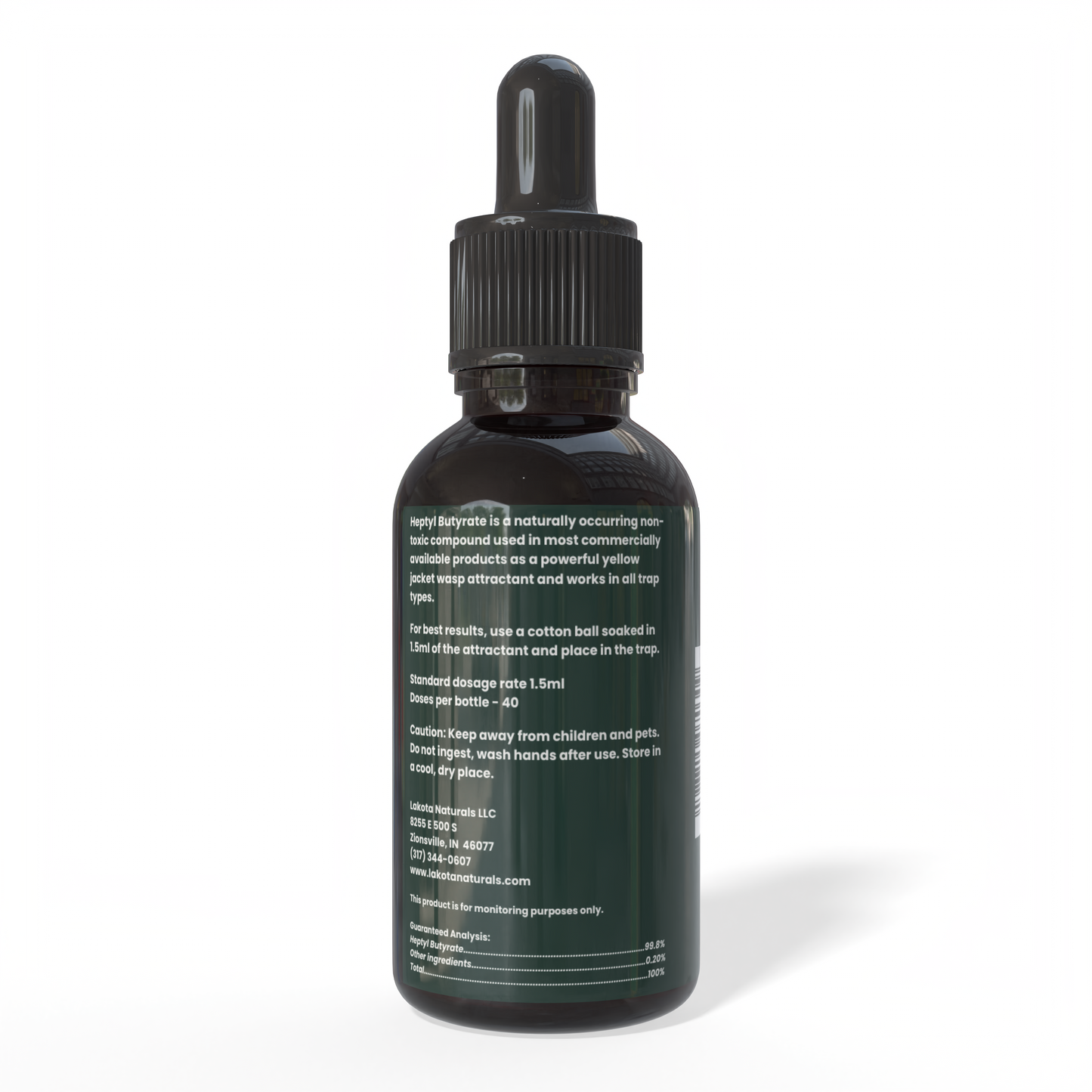 HEPTYL BUTYRATE YELLOW JACKET WASP ATTRACTANT - 2 OZ