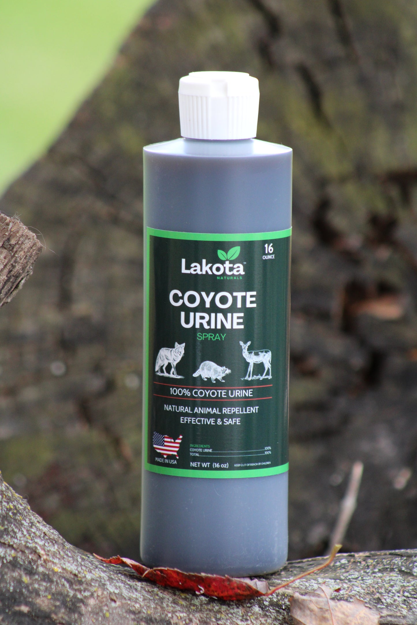 100% PURE COYOTE URINE ANIMAL REPELLENT - 16 OZ