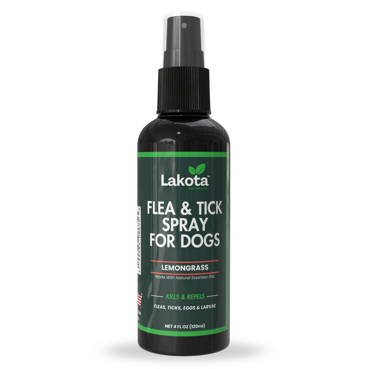 FLEA & TICK SPRAY FOR DOGS, LEMONGRASS - 4 OZ