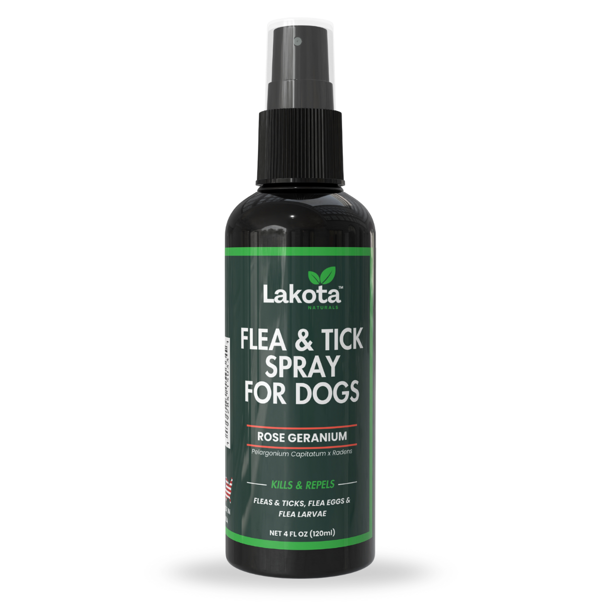 FLEA & TICK SPRAY FOR DOGS, ROSE GERANIUM - 4 OZ