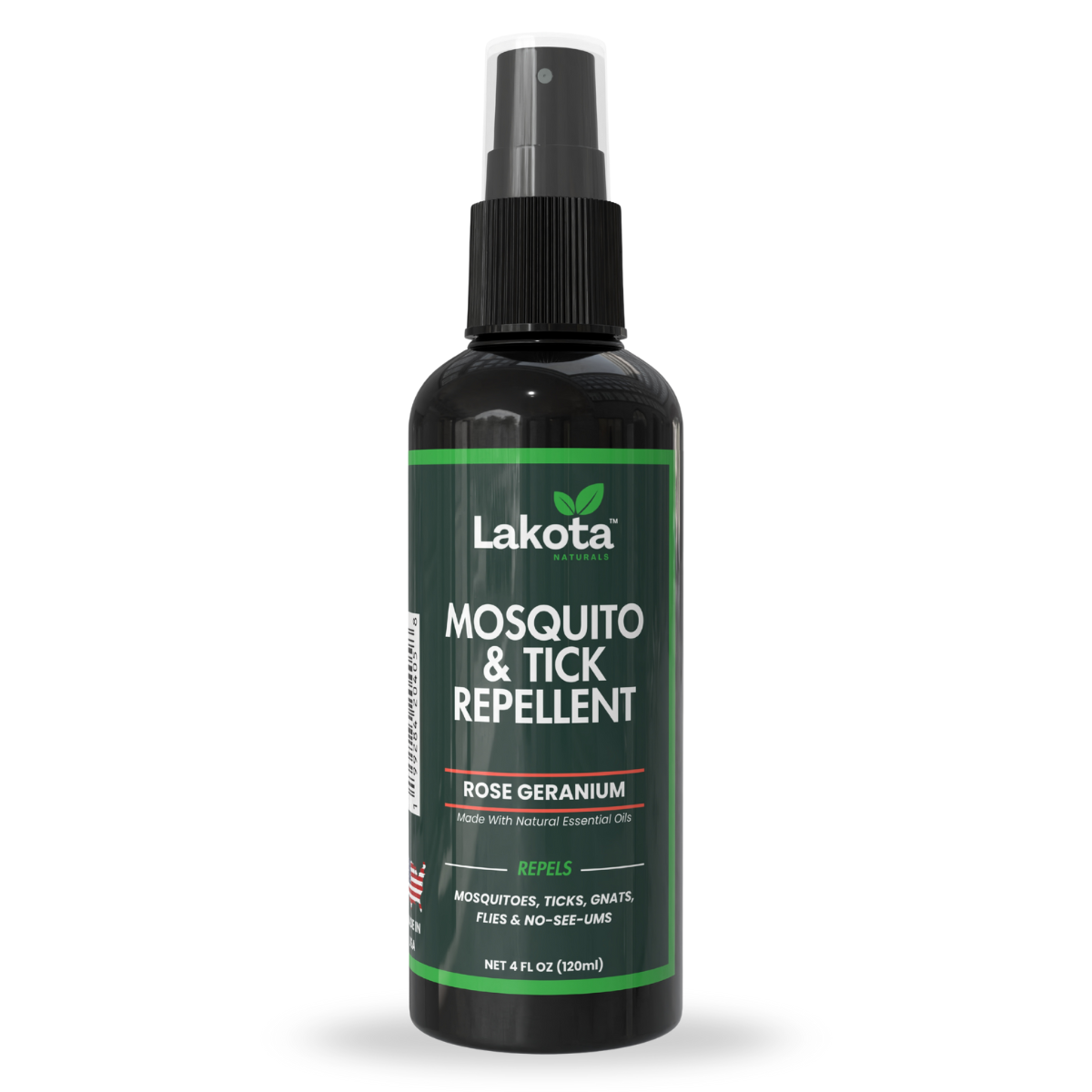 MOSQUITO & TICK REPELLENT SPRAY, ROSE GERANIUM - 4 OZ