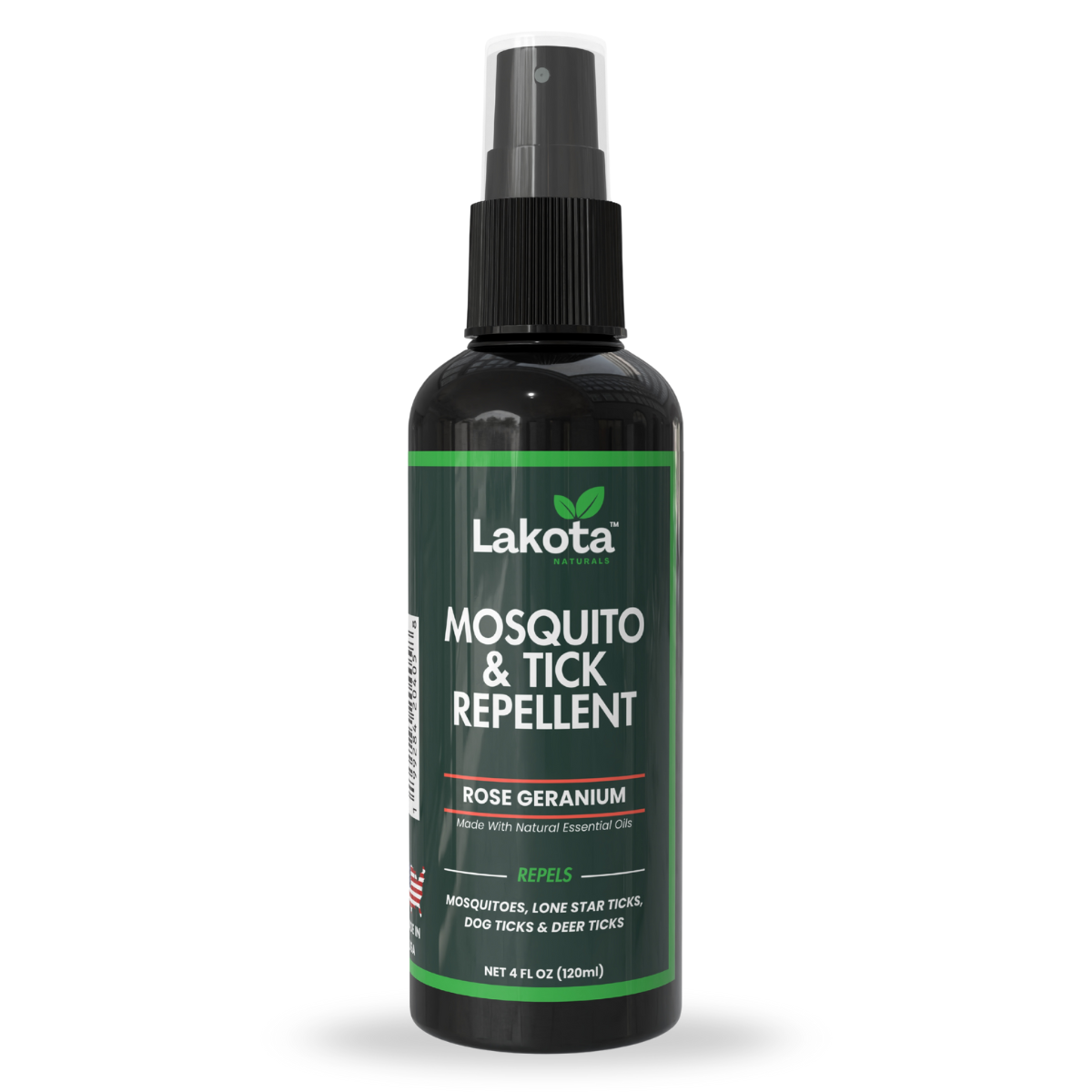MOSQUITO & TICK REPELLENT SPRAY, ROSE GERANIUM - 4 OZ