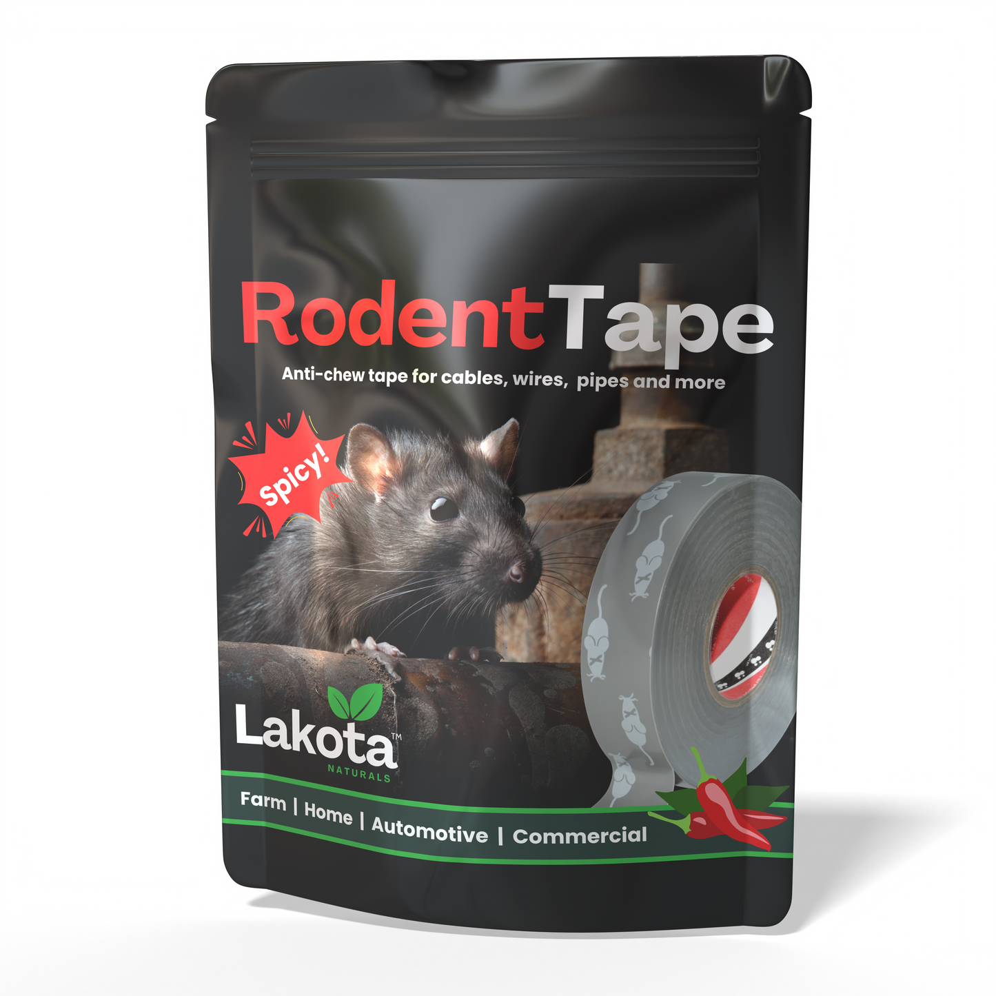 RODENT TAPE - ANTI CHEW ELECTRICAL TAPE - 3/4 x 65FT ROLL
