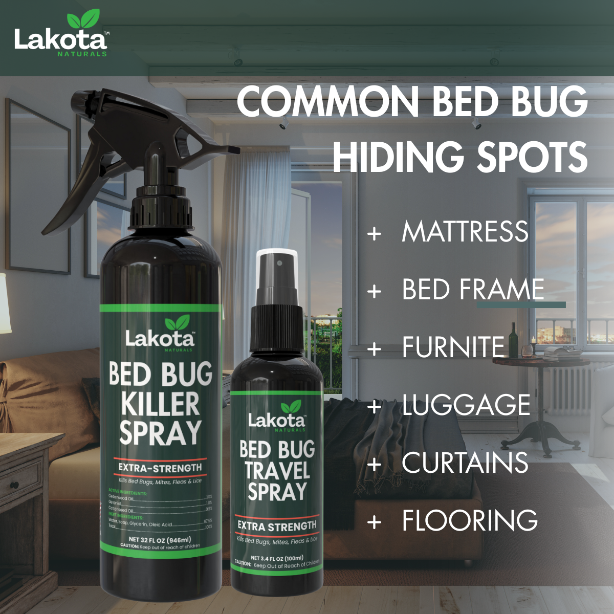 BED BUG KILLER SPRAY - 32 OZ