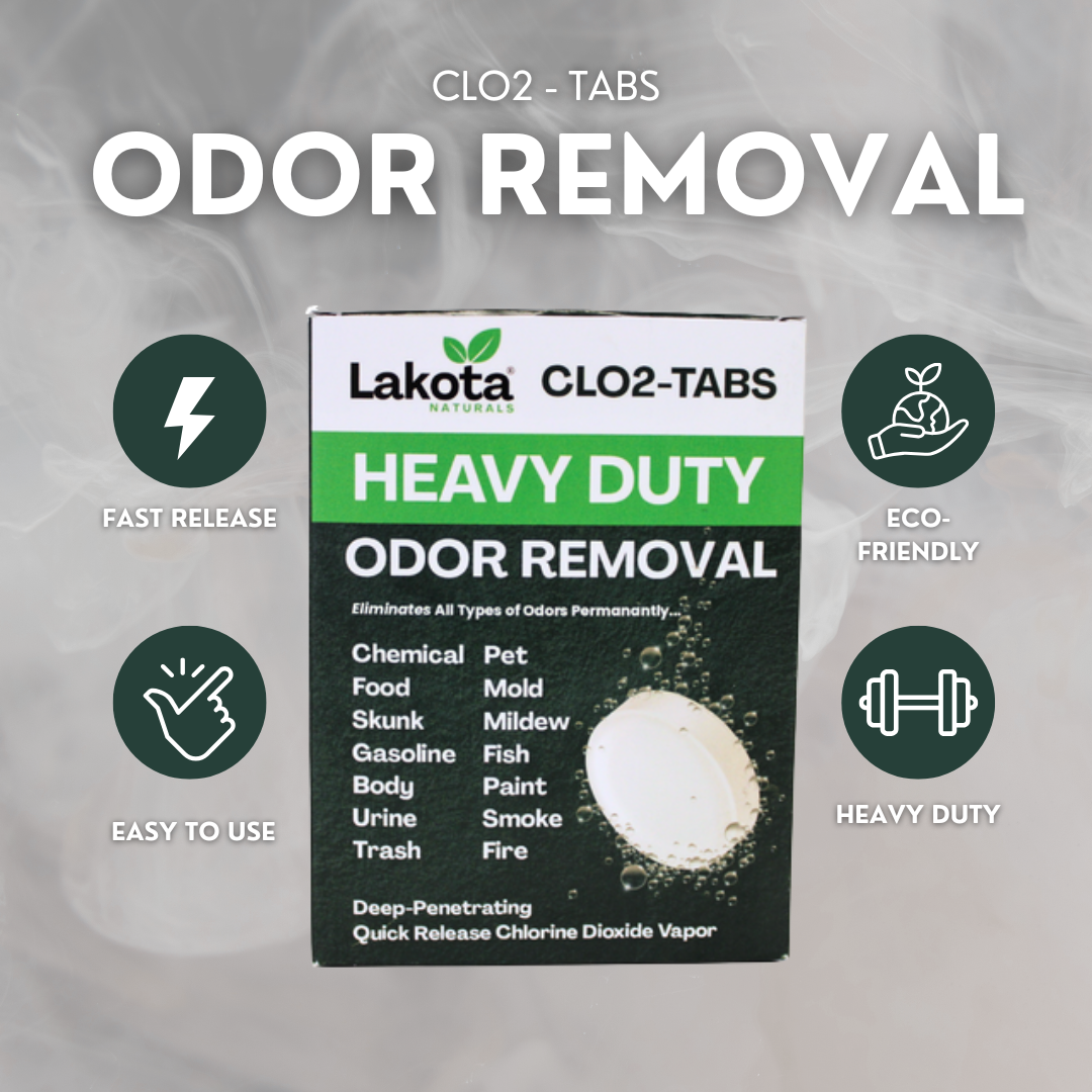 HEAVY DUTY ODOR REMOVAL CHLORINE DIOXIDE TABLET - 100G