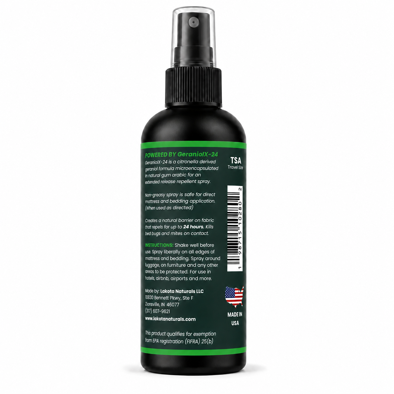 GeraniolX-24 BED BUG TRAVEL SPRAY - 100 ML