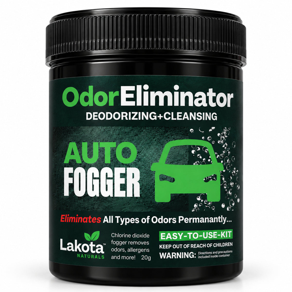 CHLORINE DIOXIDE ODOR ELIMINATOR FOGGER KIT FOR VEHICLES