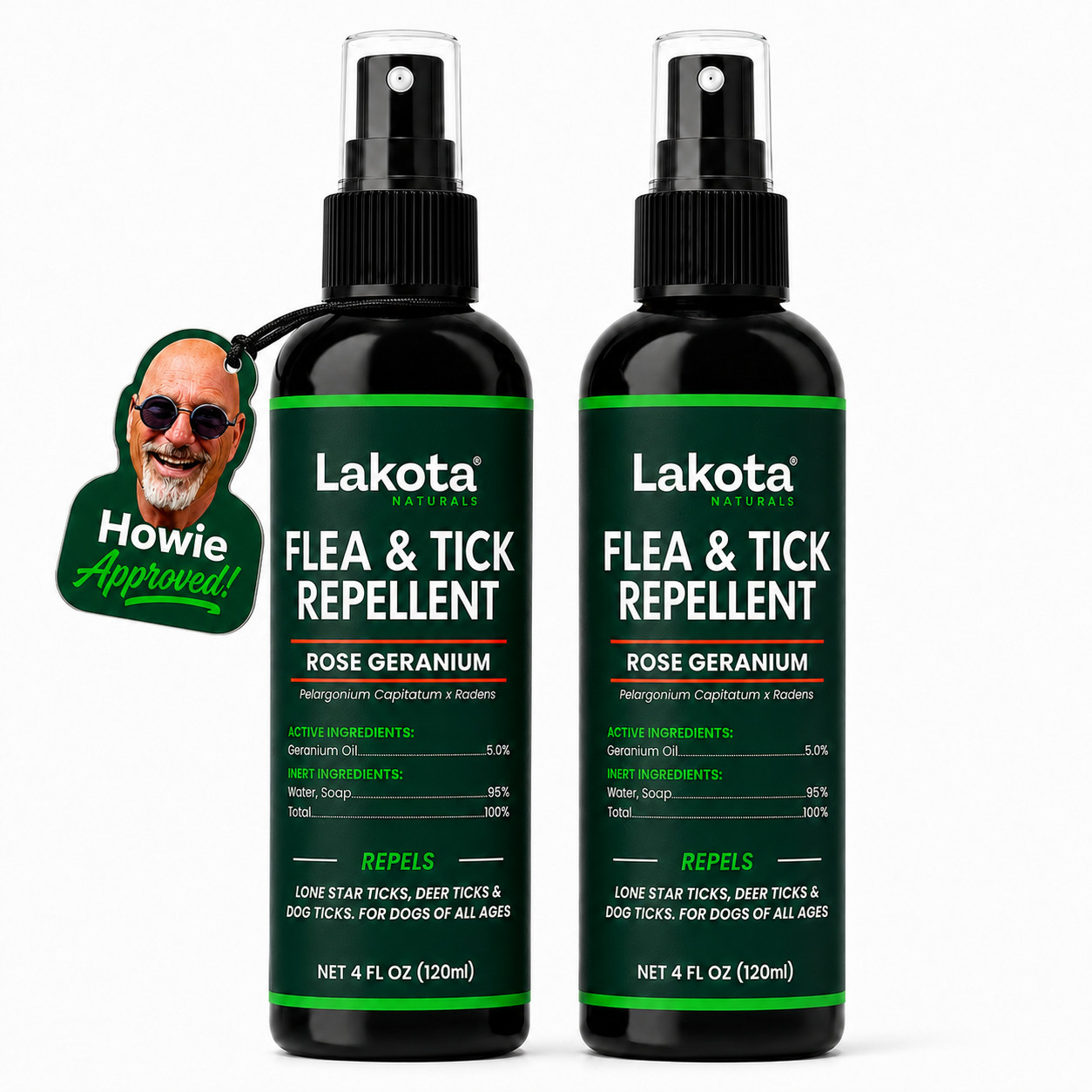 FLEA & TICK REPELLENT SPRAY FOR DOGS - 2-PACK, 4 OZ