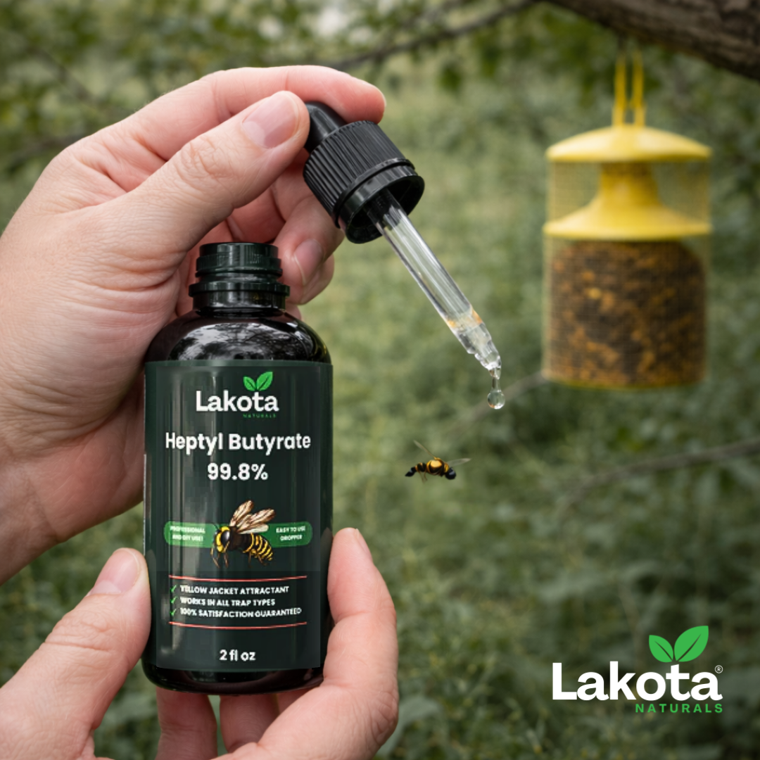 HEPTYL BUTYRATE 99.8% REFILL FOR YELLOW JACKET WASP REFILLS - 2OZ