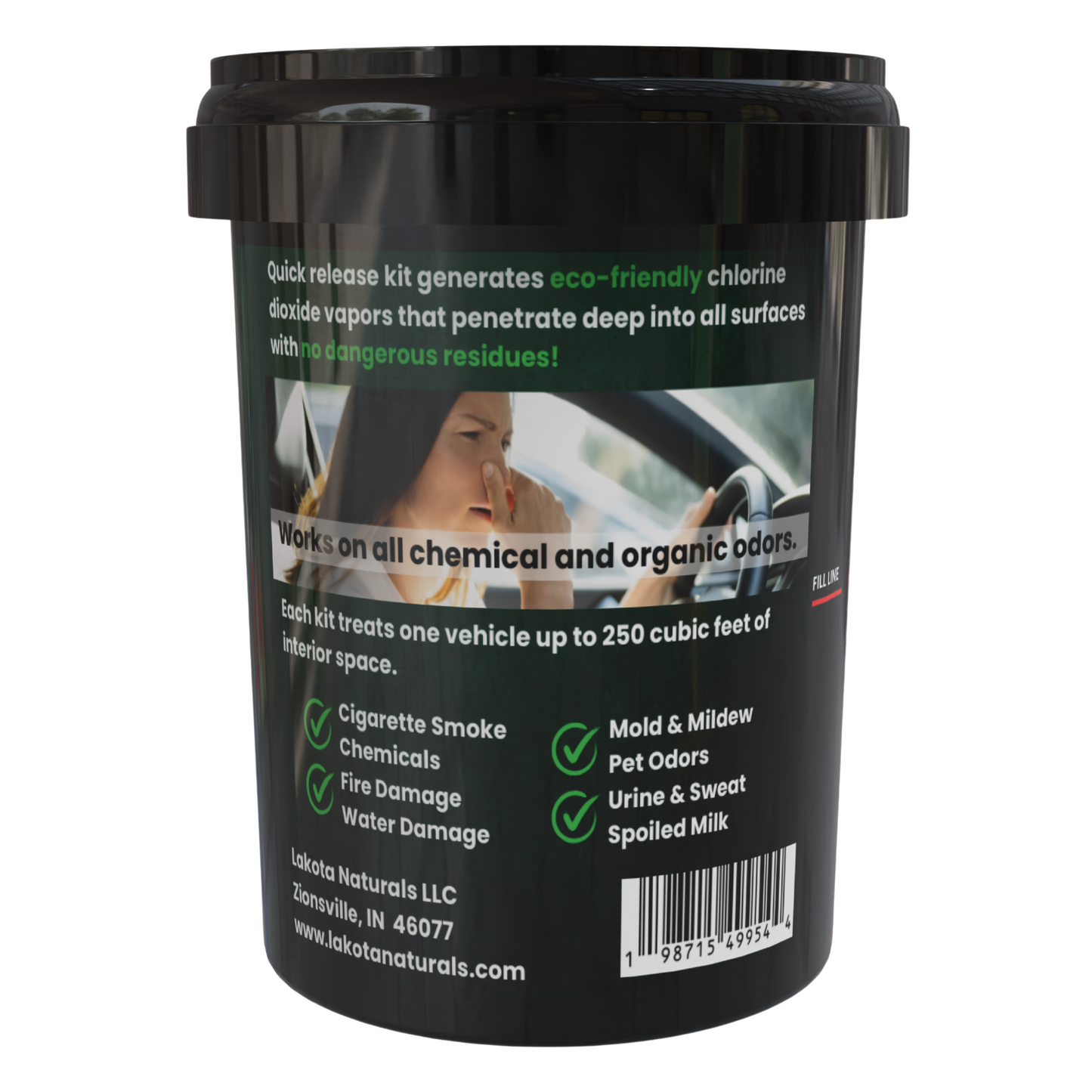 Chlorine Dioxide Odor Eliminator Fogger Kit for Vehicles