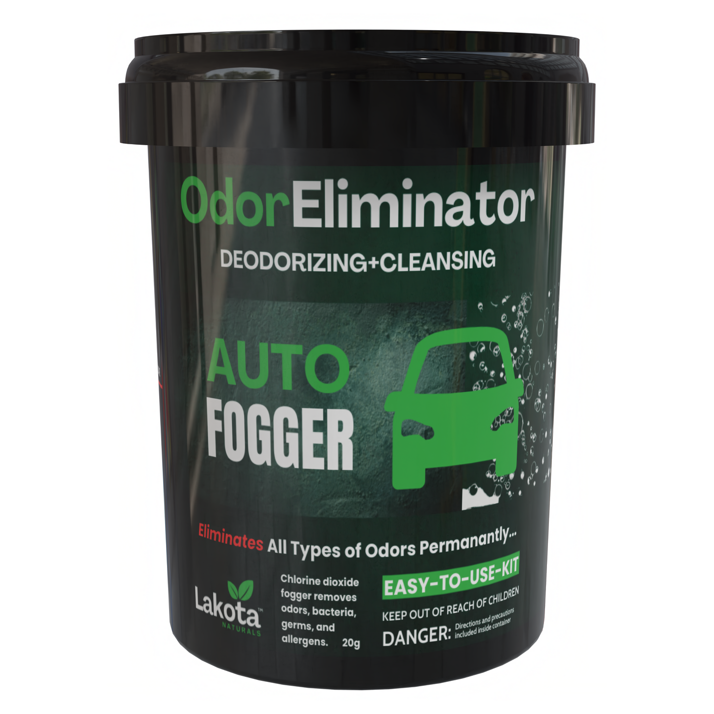 Chlorine Dioxide Odor Eliminator Fogger Kit for Vehicles