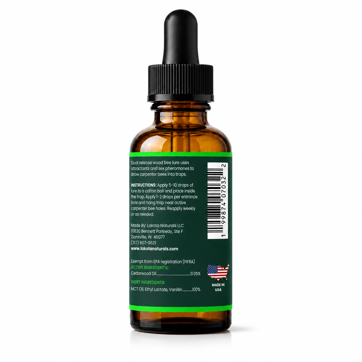DUAL RELEASE CARPENTER BEE TRAP PHEROMONE LURE - 2 OZ – Lakota