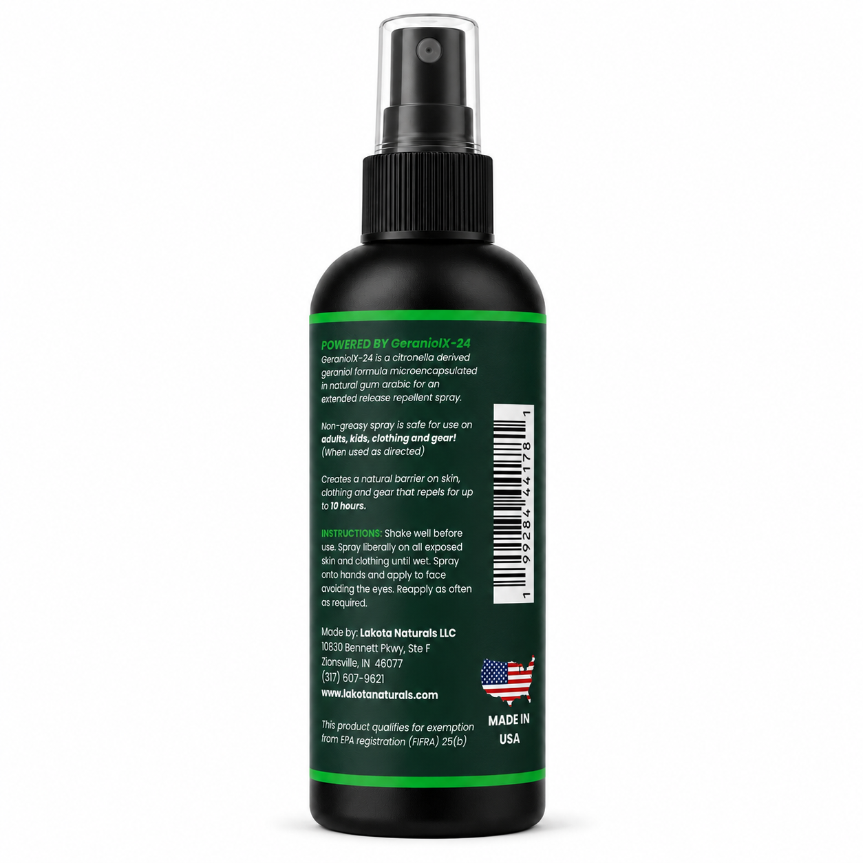 GeraniolX-24 MOSQUITO & TICK REPELLENT SPRAY - 4OZ