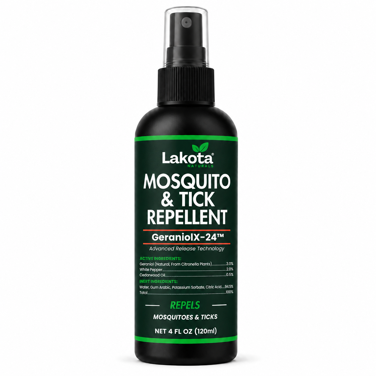 GeraniolX-24 MOSQUITO & TICK REPELLENT SPRAY - 4OZ