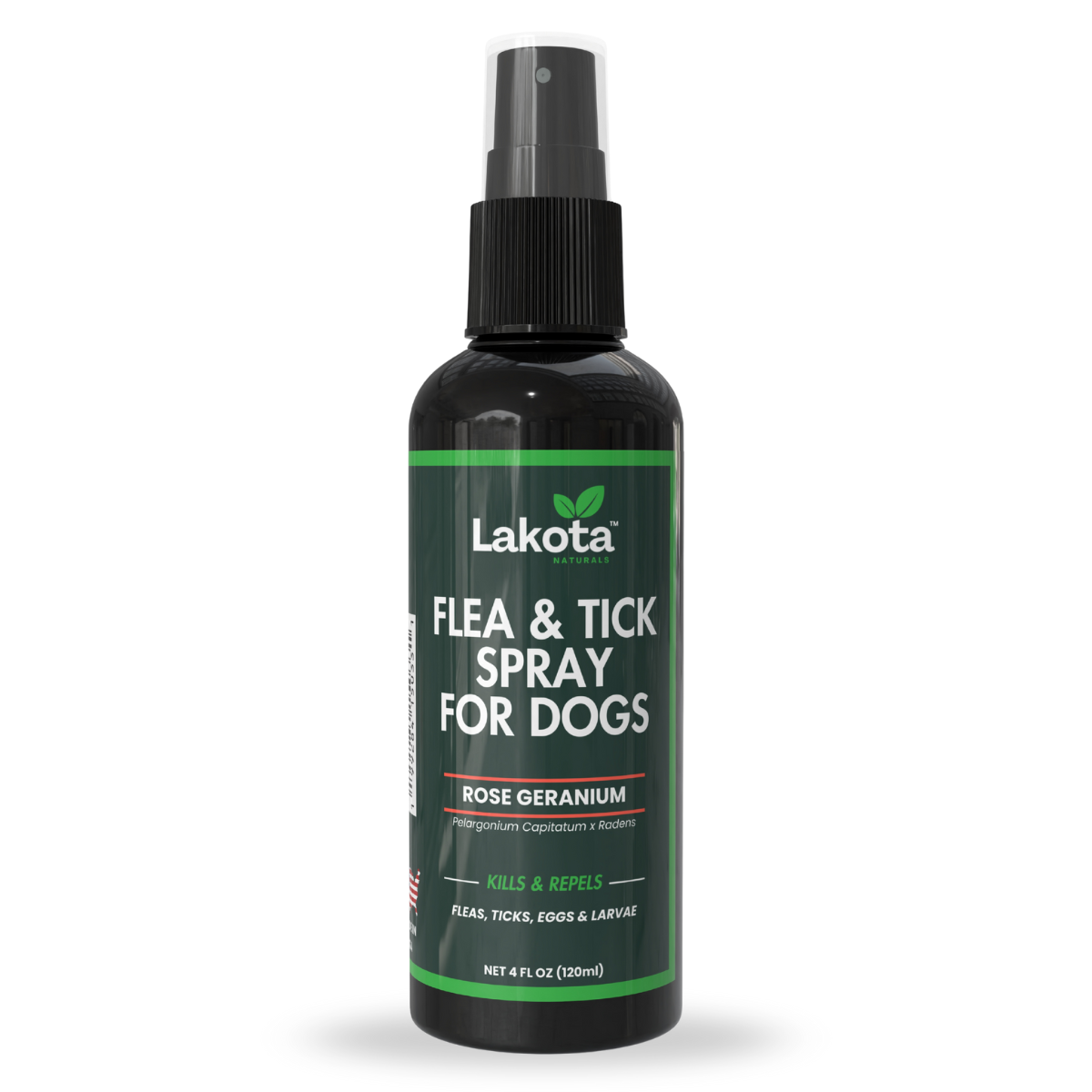 FLEA & TICK SPRAY FOR DOGS, ROSE GERANIUM - 4 OZ