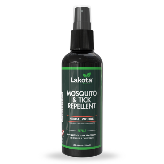 MOSQUITO & TICK REPELLENT SPRAY, HERBAL WOODS - 4 OZ