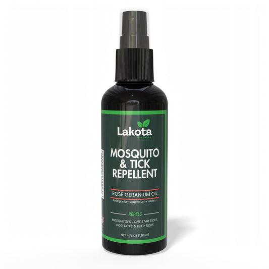 MOSQUITO & TICK REPELLENT SPRAY - ROSE GERANIUM OIL - 4 OZ