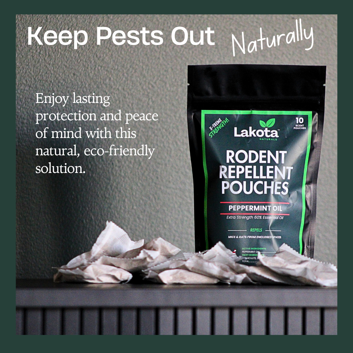 MOUSE REPELLENT POUCHES - 10 PACK