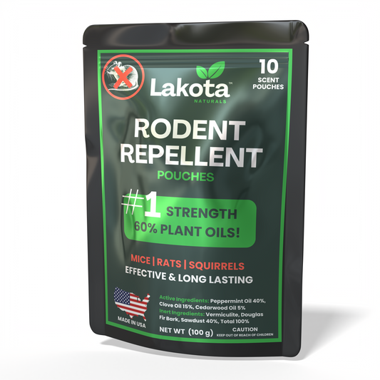 RODENT REPELLENT POUCHES - 10 PACK