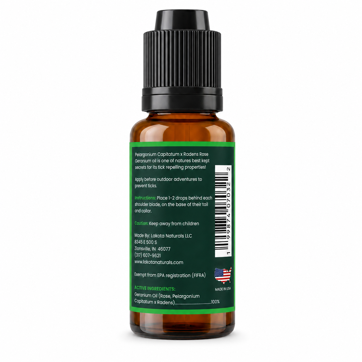 TICK REPELLENT DROPS FOR DOGS - 1OZ