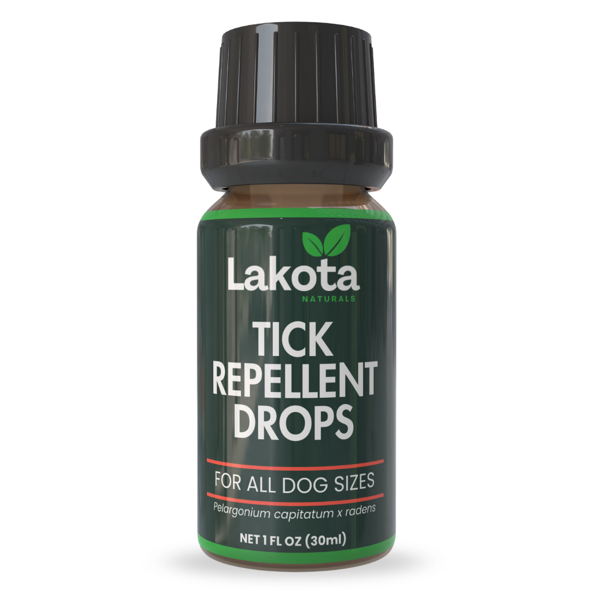 TICK REPELLENT DROPS FOR DOGS, ROSE GERANIUM - 1 OZ